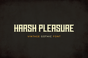 Harsh Pleasure Vintage Gothic Font, a Blackletter Font by Ebad Designs (Thumbnail 1 of 3)