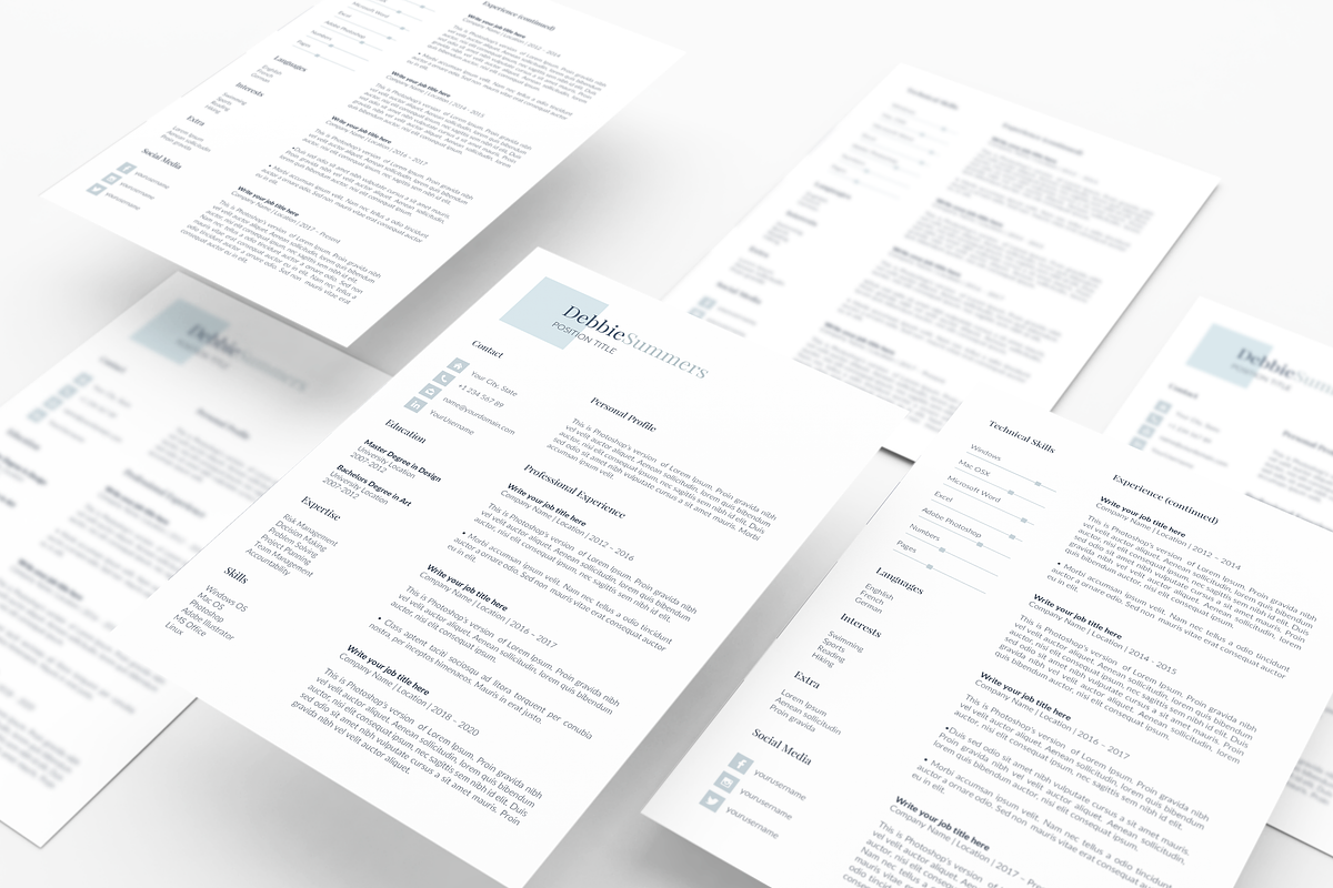 Creative Modern Resume Template, a Resume Template by GraphicFlava (Photo 8 of 8)