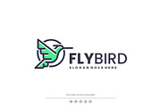 Modern Line Art Fly Bird Logo Design, a Branding & Logo Template by Artnivora.Std (Thumbnail 1 of 4)