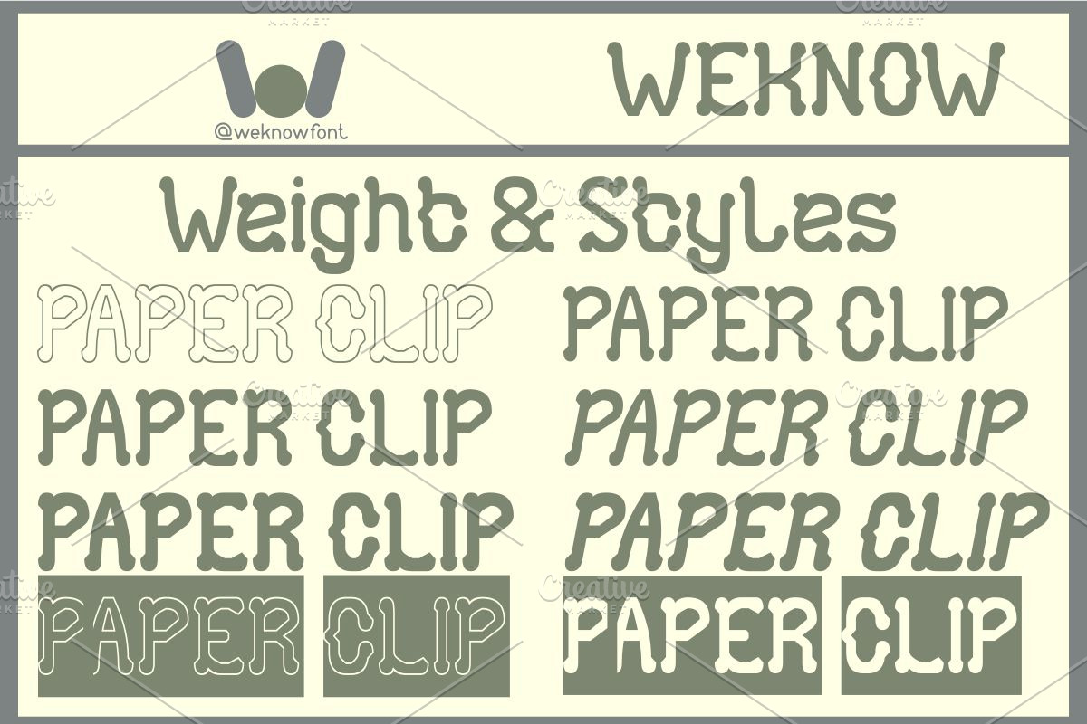 Paper Clip font, a Handwritten Font by weknow (Photo 7 of 8)