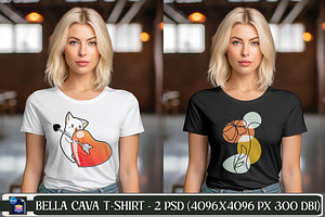 Bella Canvas 3001 T-shirt Mockup PSD