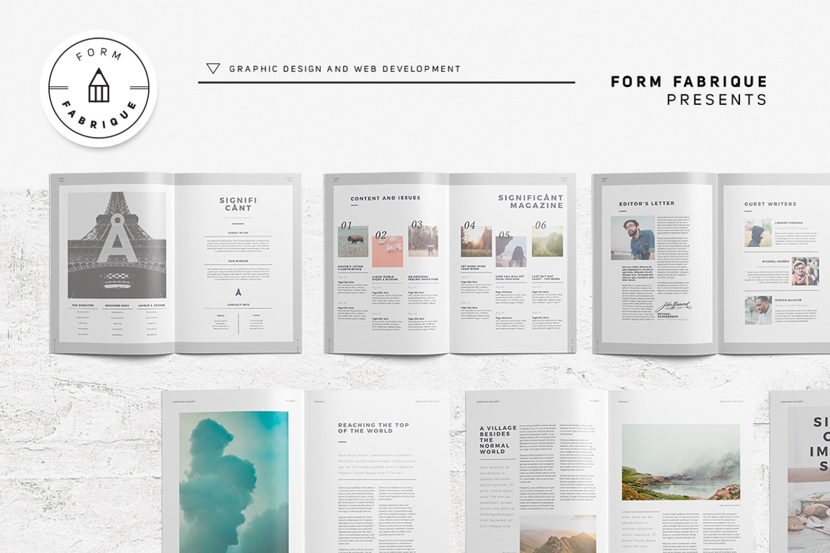 Significant Magazine, a Magazine Template by Form Fabrique (Photo 8 of 14)