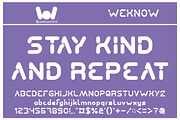 Stay Kind and Repeat font, a Font by weknow (Thumbnail 4 of 5)