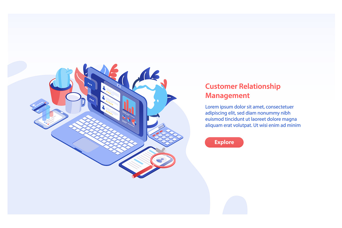 Customer relationship management, a Technology Illustration by Good Studio (Photo 1 of 3)