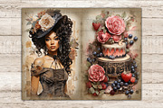 Valentines Day Junk Journal Paper, a Seasonal Illustration by GlamArtZhanna (Thumbnail 8 of 9)