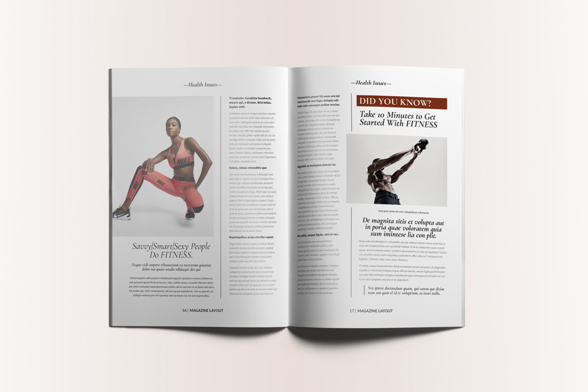 Lifestyle Magazine Layout, a Magazine Template by Swayang (Photo 9 of 22)