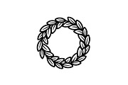 Leaf Laurel Wreath Frame Bundle, an Illustration by Gaye Art (Thumbnail 4 of 51)