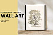 Vintage Tree Sketch Wall Art, a Decorative Illustration by Pink_bloom (Thumbnail 1 of 10)