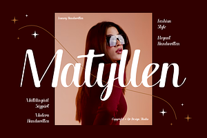 Matyllen - Modern Handwritten Font, a Handwritten Font by QR Design Studio