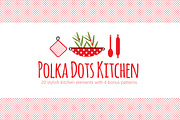 PolkaDot Kitchen Clipart & Patterns, an Illustration by KatjaPotokar (Thumbnail 1 of 3)