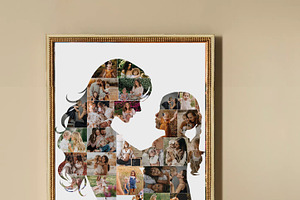Mom And Daughter Photo Collage, a Poster Template by AIW SOLUTIONS