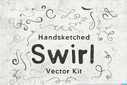 Hand-Sketched Swirls Vector Kit, a Texture Illustration by Creative Media Co (Thumbnail 1 of 3)