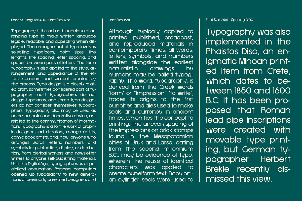 Shedry - Variable Sans Serif, a Sans Serif Font by Valentino Vergan (Photo 9 of 12)