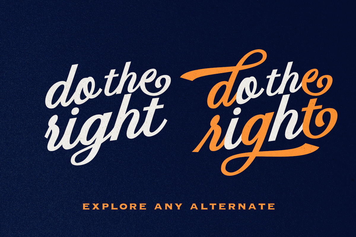 Starlake - Retro Script, a Script Font by Bale Type (Photo 4 of 9)