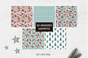 Christmas Gnomes and  Patterns, a Wallpaper Graphic by Nafanya (Thumbnail 6 of 12)