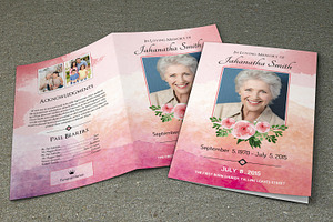 Funeral Program Template-V269, a Brochure Template by Template Shop