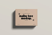 Mailer Box Mockup, a Packaging Mockup by graphicsecond (Thumbnail 2 of 6)