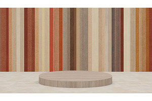 Minimalist wooden platform against, an Object Illustration by Lermont51