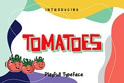 Tomatoes Playfull Typeface, a Font by Rudhi Sasmito (Thumbnail 1 of 7)