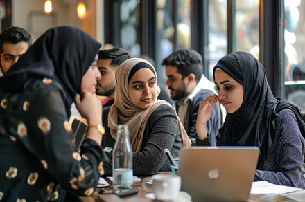 Group of People Sitting at Table Wit, a Photo by Iftikhar Alam