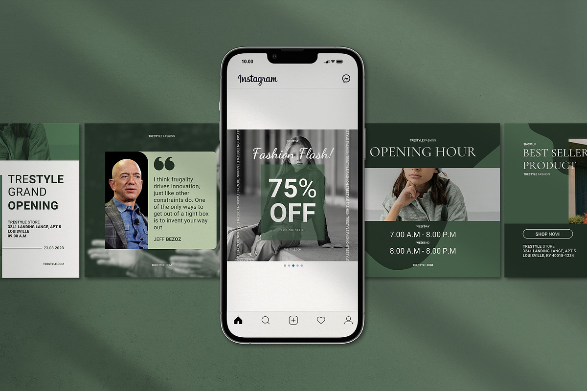 Trestyle | Fashion Canva Template, a Social Media Template by prajapixels (Photo 4 of 5)
