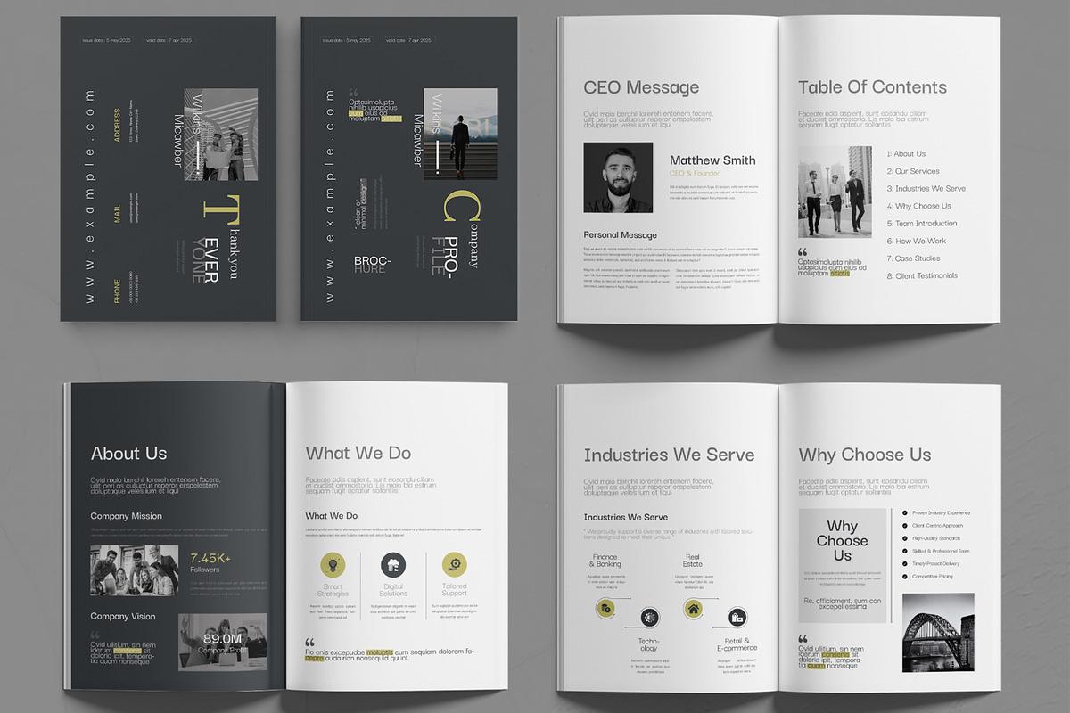 Company Profile Brochure Template, a Brochure Template by MightyDesign (Photo 2 of 6)
