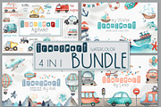 Transport BUNDLE 4 in 1, an Object Graphic by Ana-Sakuta (Thumbnail 1 of 28)