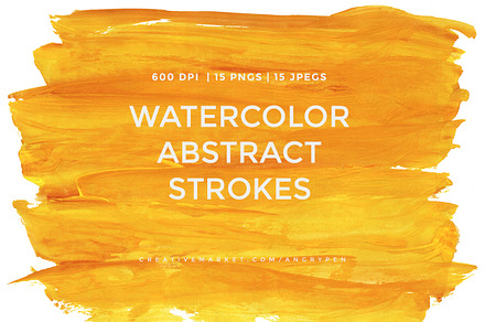 Watercolor Strokes Pack 3