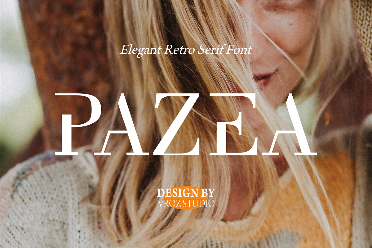 PAZEA- elegant serif font, a Serif Font by Vroz Studio (Photo 1 of 9)