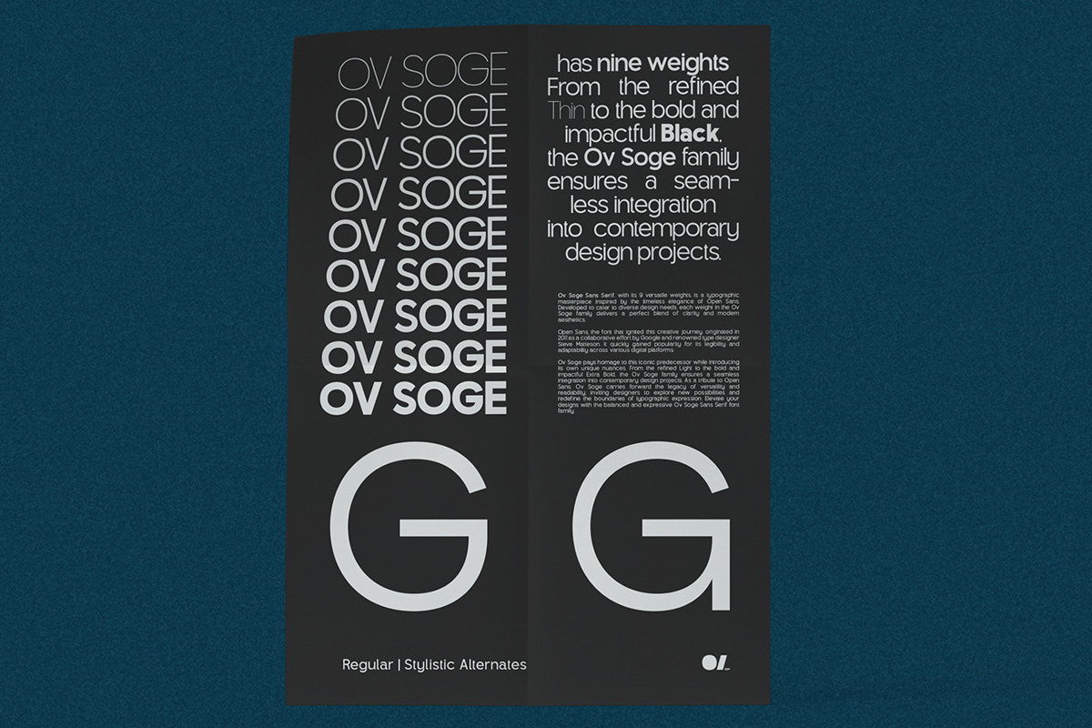 OV Soge - Sans Serif Family, a Sans Serif Font by OV Type (Photo 3 of 11)