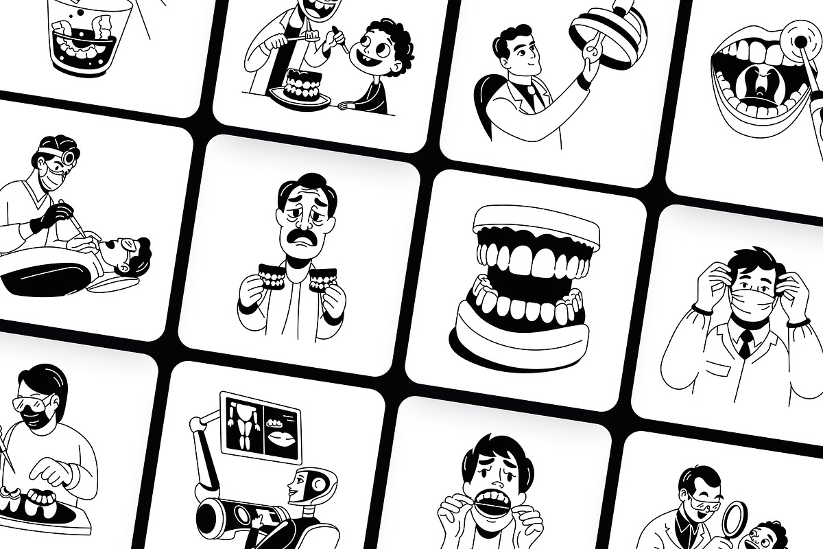 Animated Dentist Drawing, a Healthcare Illustration by Vectors Market (Photo 3 of 5)