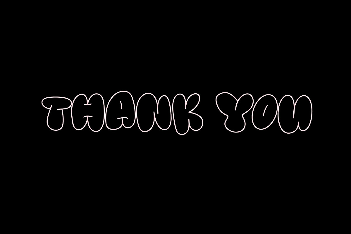 Retro Love Font - Bubble Font, a Handwritten Font by ariodsgn (Photo 7 of 7)