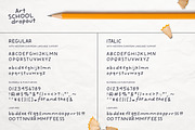 Art School Dropout + Doodles, a Handwritten Font by Callie Rian & Co. (Thumbnail 8 of 11)