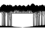 Forest Frame Silhouette SVG Bundle, an Illustration by jahid234 (Thumbnail 24 of 51)
