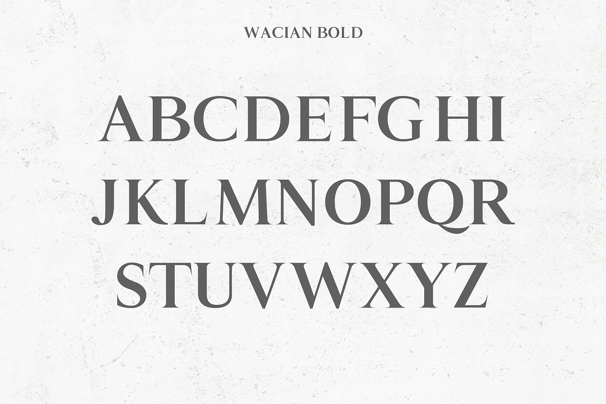 Wacian Serif Font Family preview 4