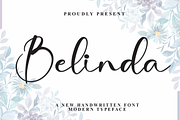 Belinda | Script Font, a Handwritten Font by Scratchones (Thumbnail 1 of 8)