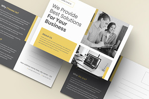 Corporate Postcard, a Stationery Template by Pixelpick