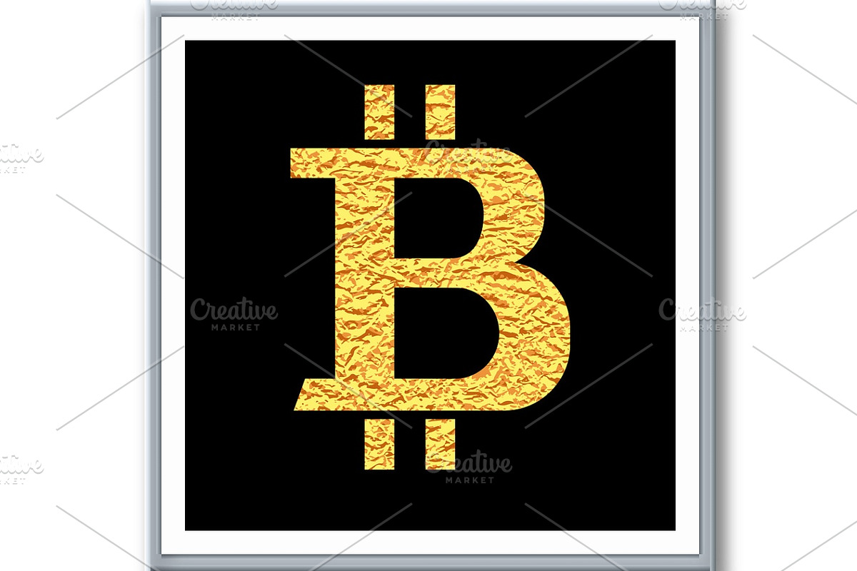Gold Bitcoin. Money symbol. Vector, an Object Graphic by RODINA (Photo 3 of 3)
