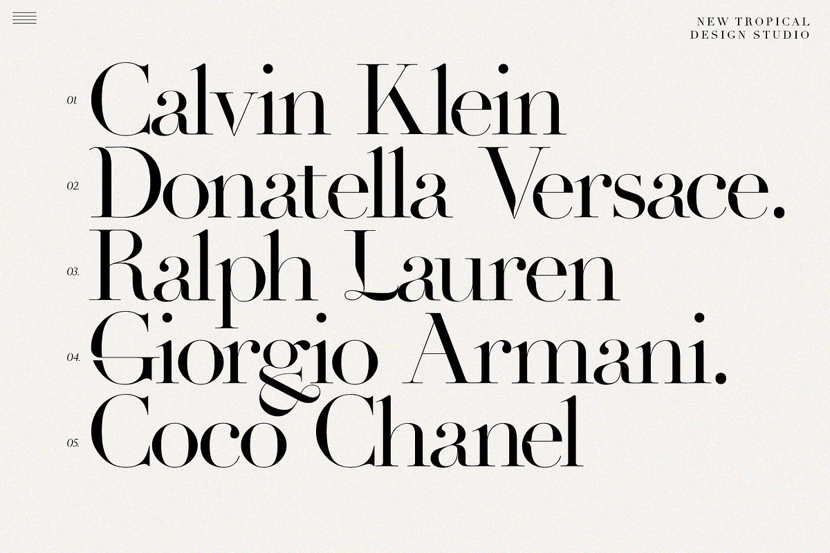 Evangelina - Fashion Display Font, a Font by Tropical Type (Photo 7 of 13)