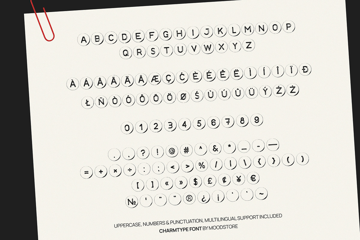 Charmtype Beaded Letter Font, a Symbol Font by MOODSTORE (Photo 5 of 12)