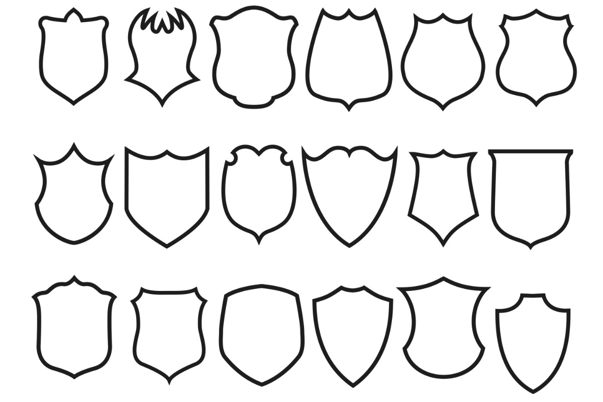 Shields Set 1 Procreate Brush Stamps, a Brush Add-On by Disasterology Ink (Photo 5 of 10)