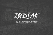 Zodiak Display Font, a Handwritten Font by Beck McCormick (Thumbnail 1 of 10)