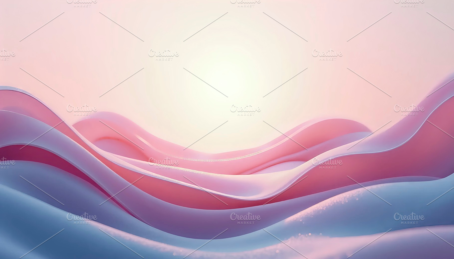 Artistic Gradient Waves With Central, a Photo by LOGOCREATIVE