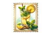 Yellow Summer Postage Stamps Clipart, an Illustration by Designking (Thumbnail 4 of 4)