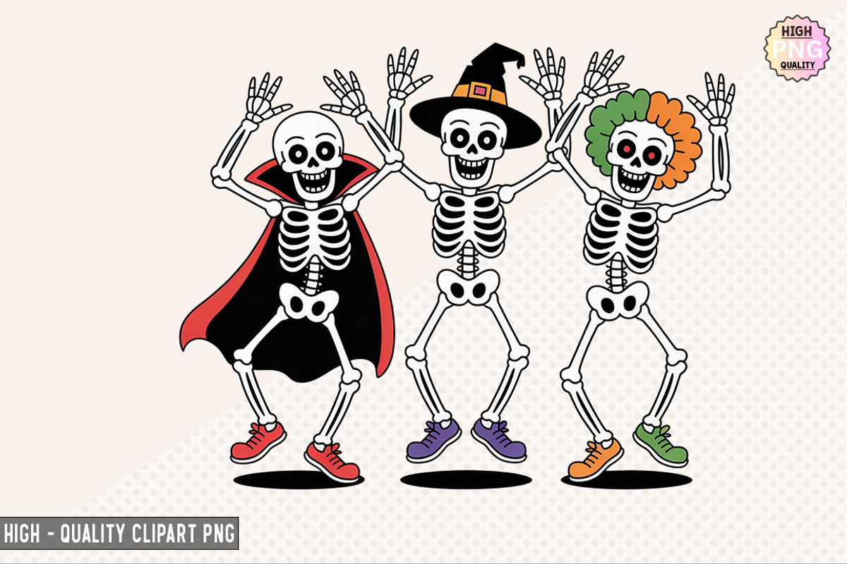 Halloween Skeleton Bundle, a Graphic by crative8112 (Photo 9 of 9)
