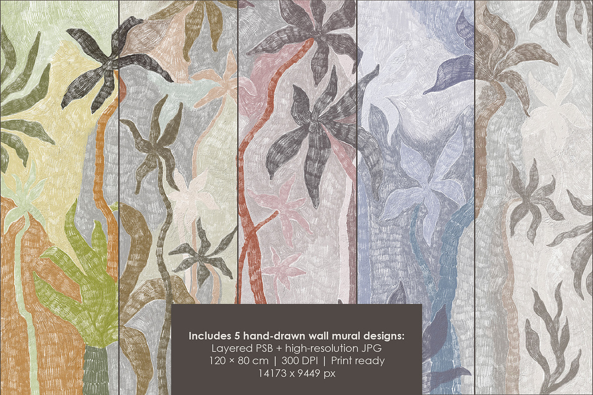 SAVARA – Tropical Wall Mural, a Wallpaper Graphic by Timofi Art (Photo 2 of 20)