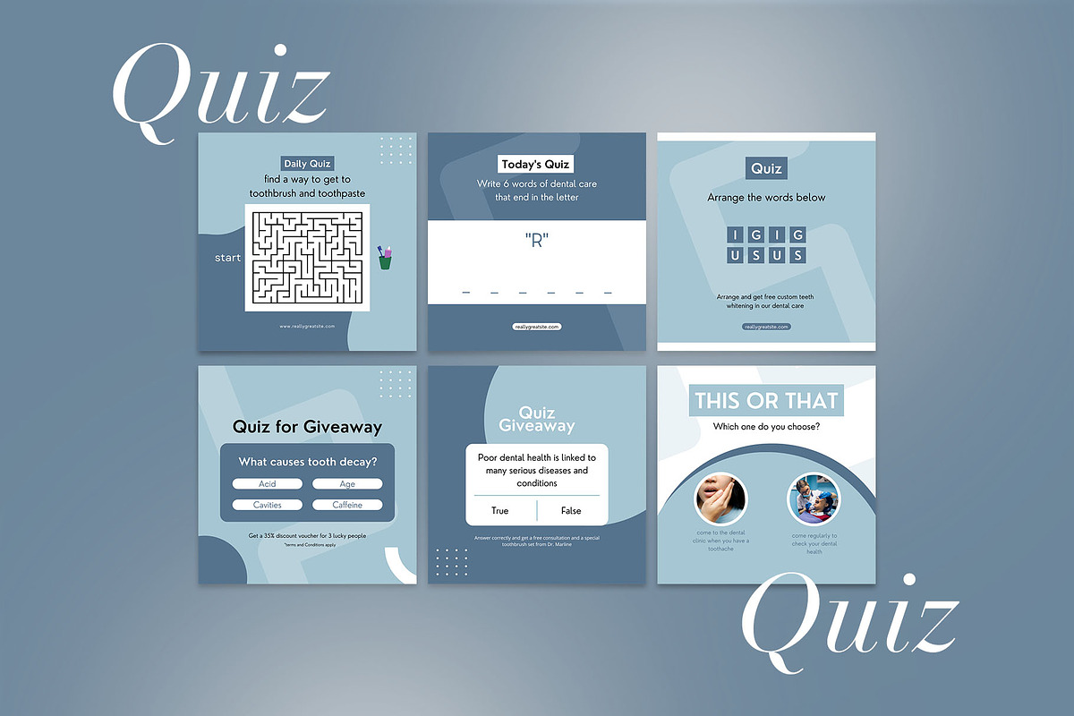 Dentist Instagram Template| CANVA, a Social Media Template by Azruca (Photo 13 of 17)