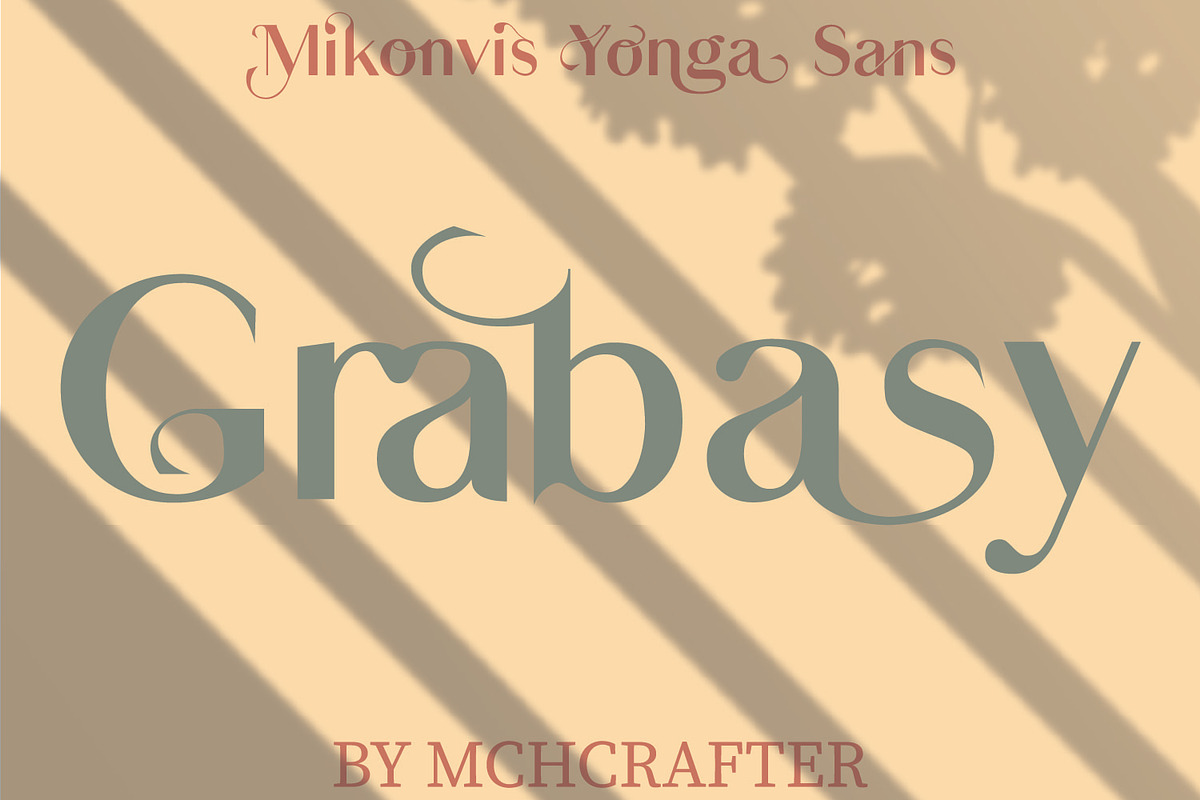 Mikonvis Yonga Sans Serif Typeface, a Sans Serif Font by MchCrafter (Photo 4 of 14)