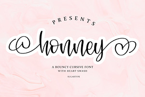 Honney Cursive Handwritten Script