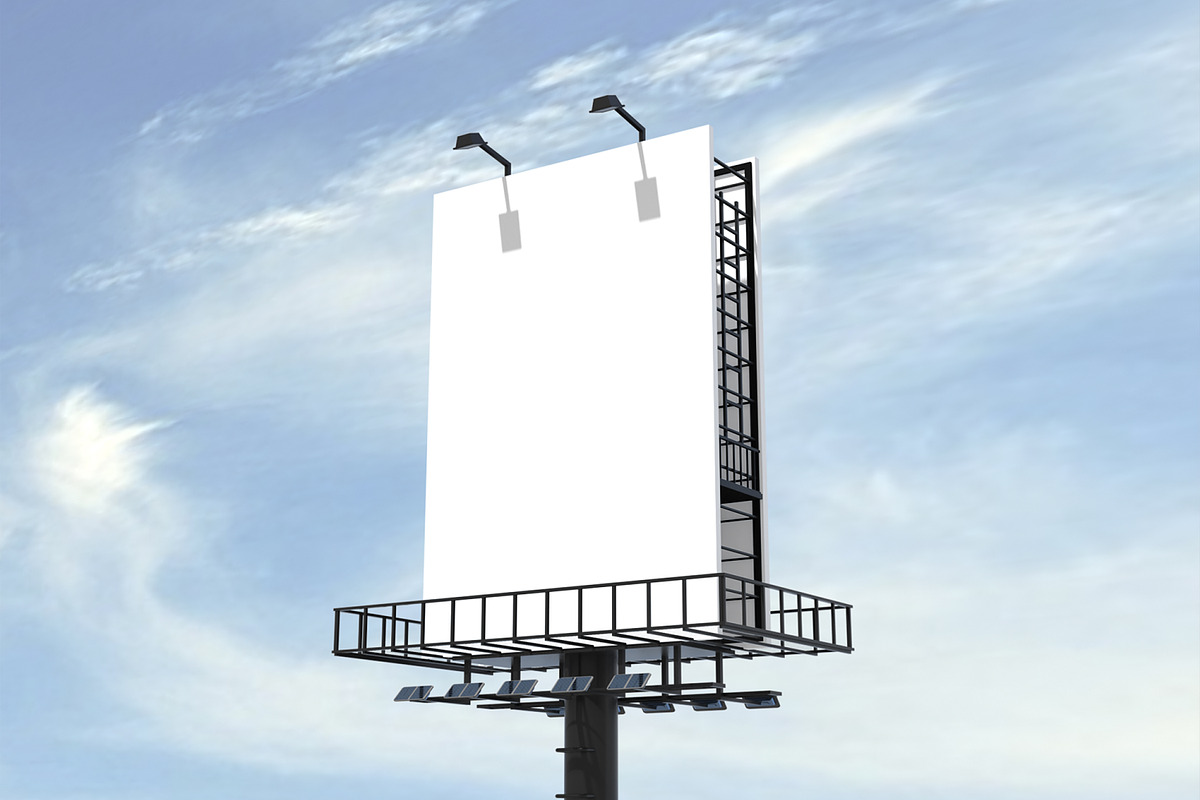 Vertical Billboard Mockup, an Advertising Mockup by Unerispace (Photo 3 of 4)
